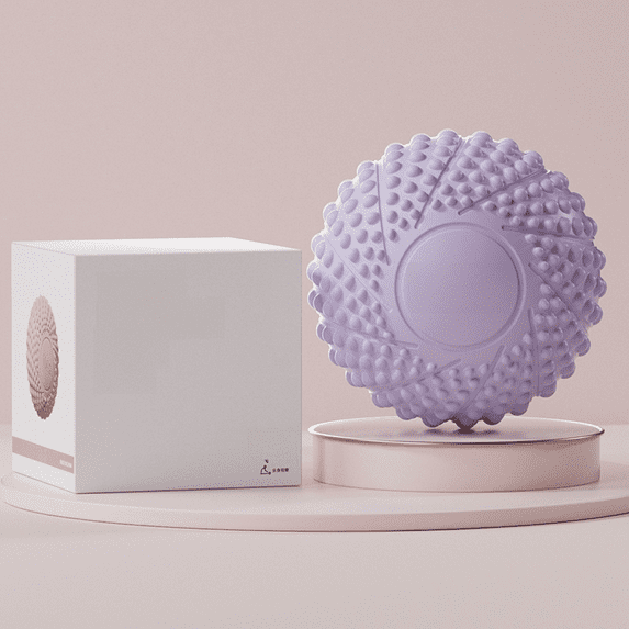 Textured Deep Tissue Massage Ball – Muscle Trigger Point Lacrosse Ball for Yoga, Pilates & Physical Therapy