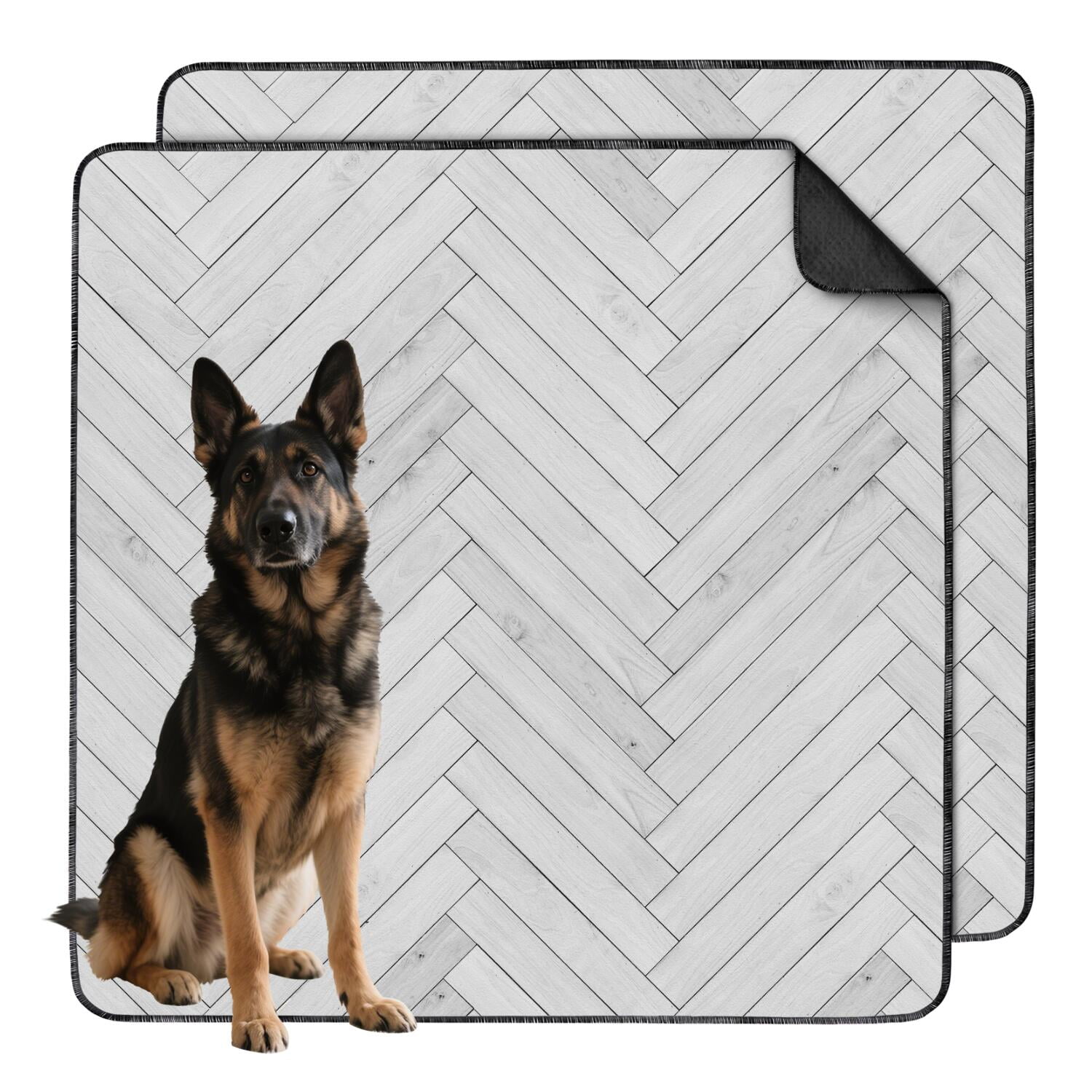Textured Design Washable Pee Pads for Dogs, 48"x48" Stylish Leopard Print Reusable Potty Pad, Non-Slip Kennel Liner for Floors.(Texture/leopard /Geometry, 24" x35" )