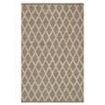 thumbnail image 1 of Textured Diamond Blue/Ivory Handwoven Cotton Rug, 5' x 8', 1 of 6