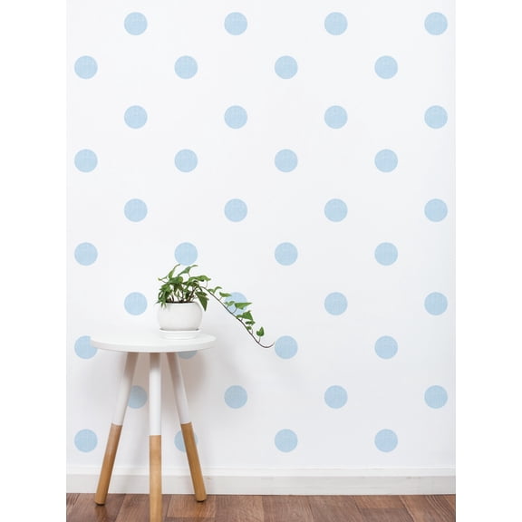 Textured Dots Vinyl Wall Sticker, 3 Inch - Sky Blue
