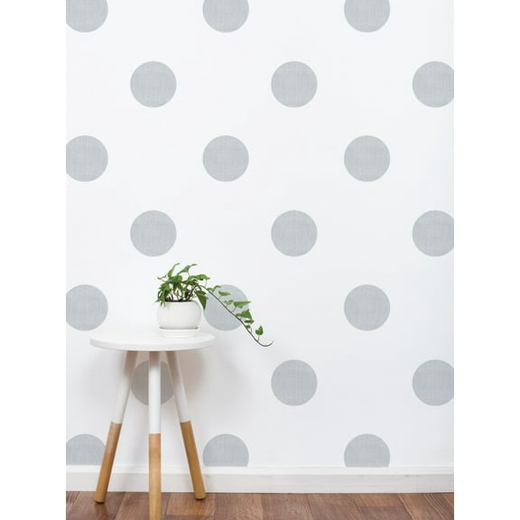 Textured Dots Vinyl Wall Sticker, 6 Inch - Grey