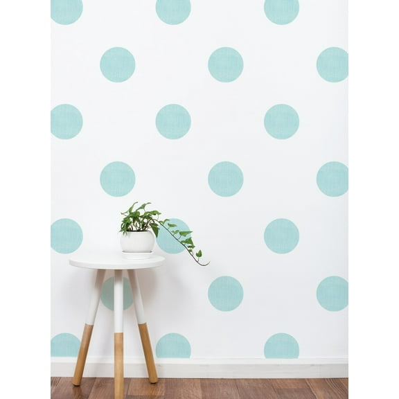 Textured Dots Vinyl Wall Sticker, 6 Inch - Mint
