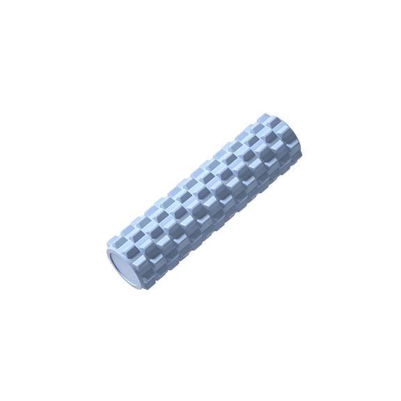 Textured EVA Foam Roller, 17.72 x 4.72 in, EVA Foam, Solid High-Density Textured Cylinder for Home Workouts and Gyms, Blue