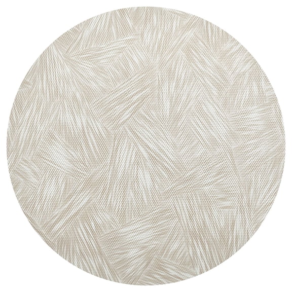 Textured Earthy Tones 15.4in Diameter PVC Plate Mat, Heat-Resistant and Cuttable, Kitchen Decor