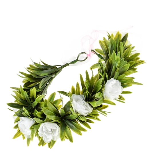 Textured Fabric Flower Crowns Hair Wreath With Natural Design Suitable For Photography Accessories