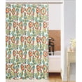 thumbnail image 1 of Textured Fabric Shower Curtain, Lucy Multi 72 by 72 Inches, Printed Bathroom Curtains Machine Washable, 1 of 1