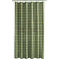 thumbnail image 1 of Textured Fabric Shower Curtains 72 Inches by 72 Inches, Sage Checkered Printed Bathroom Curtains Machine Washable, 1 of 5