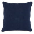 thumbnail image 1 of Textured Fabric Throw Pillow with Piped Edges, Navy Blue and Beige- Saltoro Sherpi, 1 of 5
