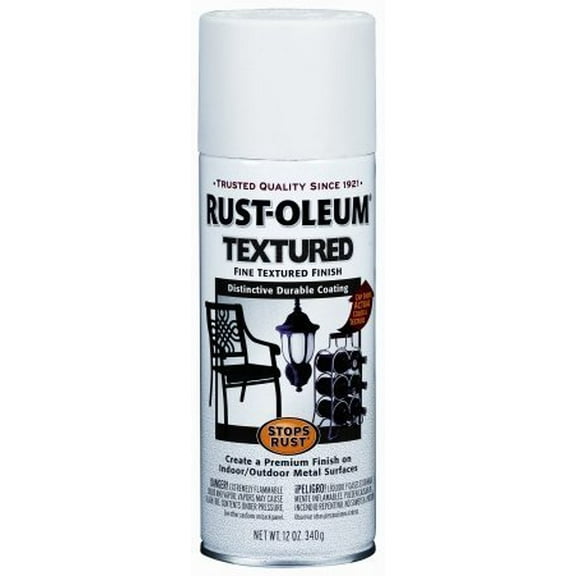 Rust-Oleum Textured Finish Spray Paint - Durable, Stone Texture - 11 oz - 15 oz, White