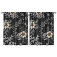 thumbnail image 1 of Textured Floral Curtains 42x54 Inch 2 Panels, Rod Pocket Blackout Drapes for Bedroom and Guest Room, 1 of 2