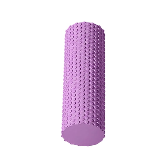 Textured Foam Roller For Yoga And Exercise High Density Body Massage Roller For Muscle Recovery And Stretching,Purple-30Cm