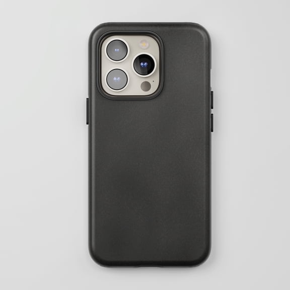 Textured For All iPhone Series Tough Phone Case Minimalist Black