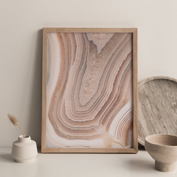 Textured Geode Wall Art Agate Boho Cosmic Gemstone Poster