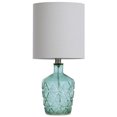 thumbnail image 1 of Textured Glass Accent Lamp with an Open Bottom Design - Sky Blue, 1 of 5