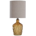 thumbnail image 1 of Textured Glass Accent Lamp with an Open Bottom Design - Sunset Amber, 1 of 5