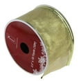 thumbnail image 1 of Northlight Textured Gold Wired Christmas Craft Ribbon 2.5" x 10 Yards, 1 of 3
