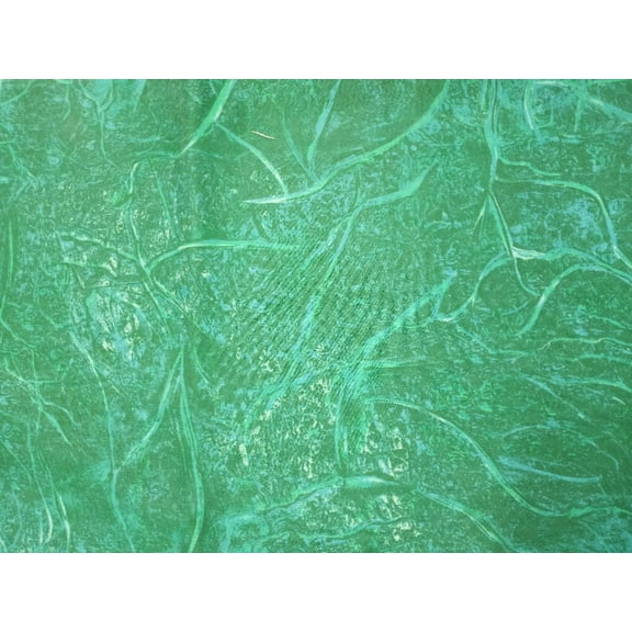 Textured Green Marble Cotton Fabric