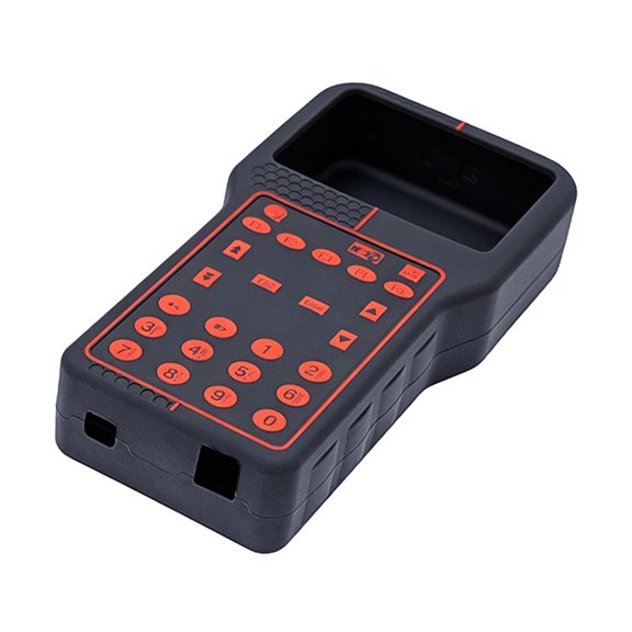 Wraparound Device Cover for CK100 V46 Tool, Black Silicone Case with Keypad and Port Cutouts for Frequent Carry, Storage, and Shop Use