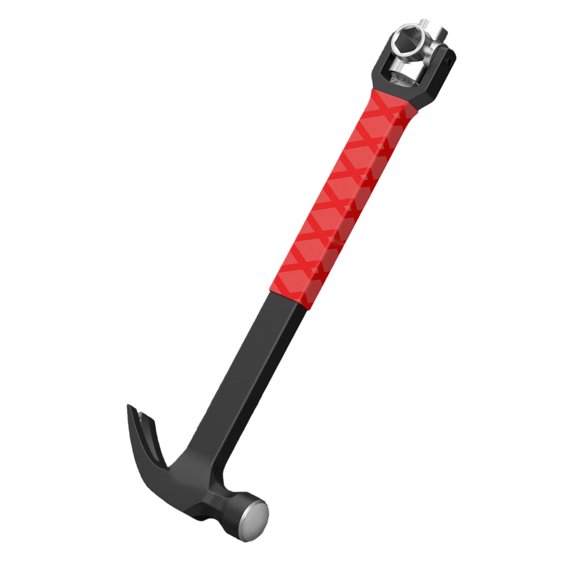 Textured Grip Striking Hammer with Pulling End and Fastener Mechanism for Appliance and Mechanical Repair Work