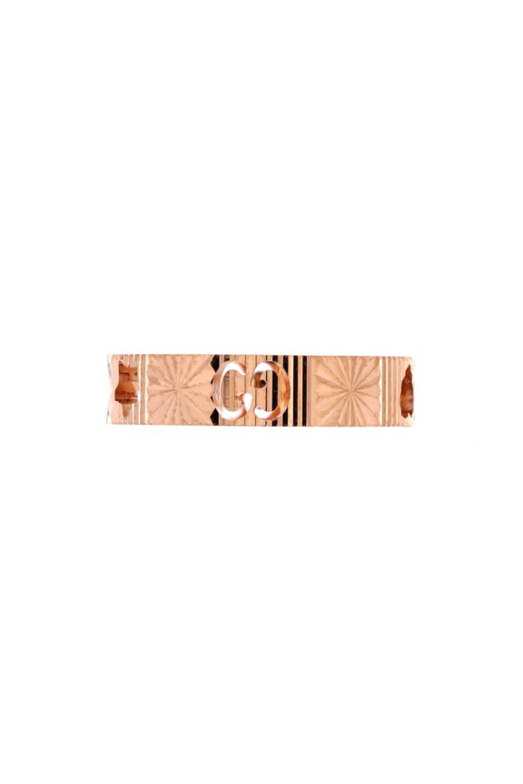 Textured Icon Heart Star Cut-Out Ring 18K Rose Gold By Rebag