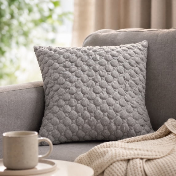Textured Knit Throw Pillow Cover Soft Square Decorative Cushion Case for Outdoor Patio Sofa Couch and Home