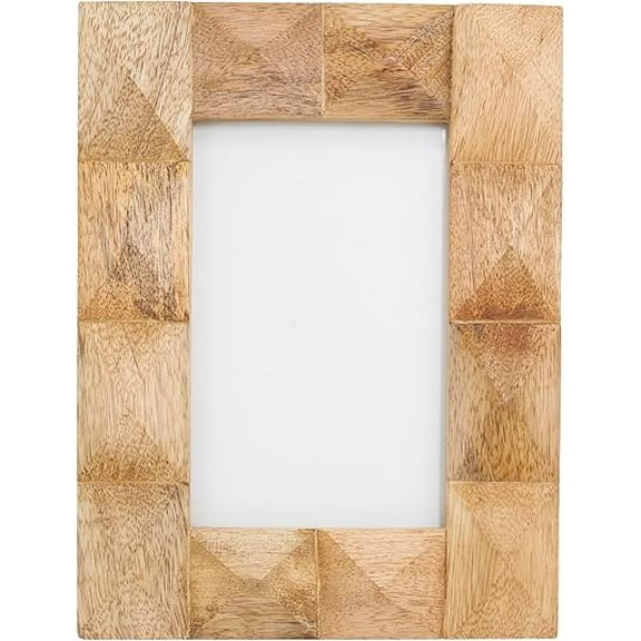 Textured Large Studded Wood Photo Frame