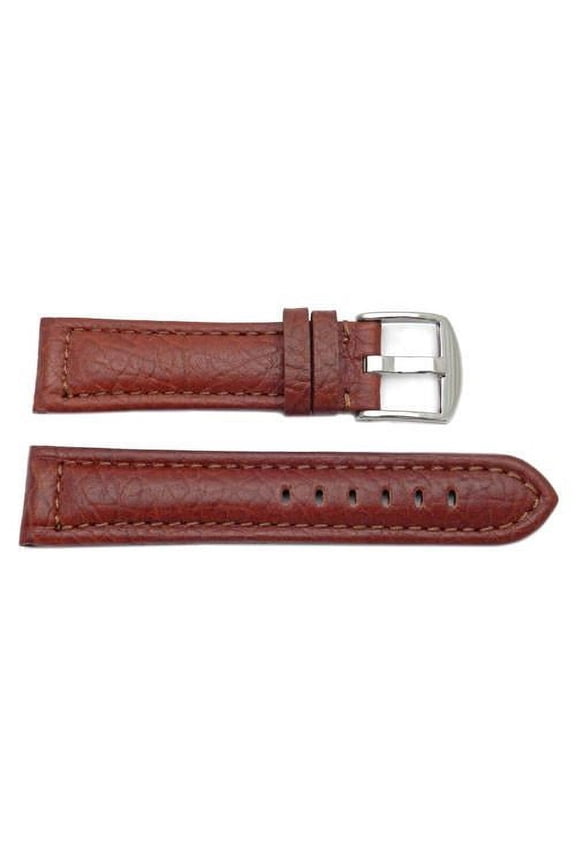 Textured Leather Panerai Brown Charly Rouille 20mm Watch Band