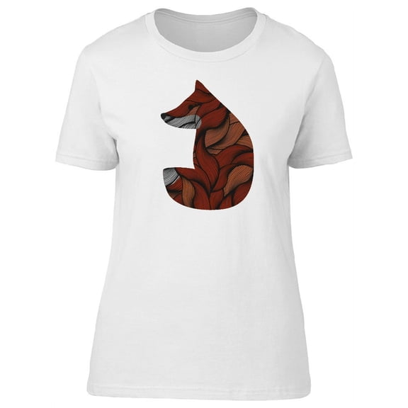 Textured Little Red Fox Tee Women's -Image by Shutterstock