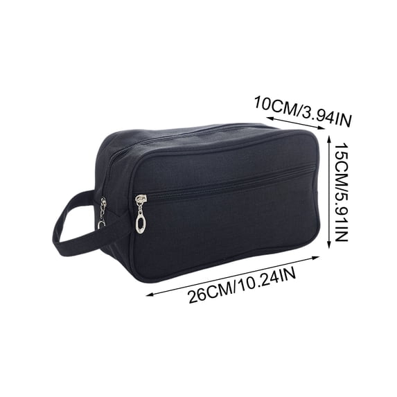 Textured Matte Finish Men's Travel Toiletry Bag, Large Capacity Water-Resistant Grooming Organizer, Portable Kit for Daily Essentials, Sleek Wash Pouch for Commuting and Vacation
