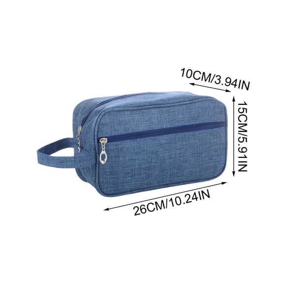 Textured Matte Finish Men's Travel Toiletry Bag, Large Capacity Water-Resistant Grooming Organizer, Portable Kit for Daily Essentials, Sleek Wash Pouch for Commuting and Vacation