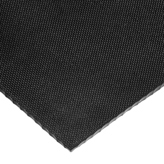 Textured Neoprene Rubber Sheet with Acrylic Adhesive - 50A - 1/4" Thick x 12" Wide x 24" Long