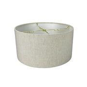 Textured Oatmeal Hardback Drum Lampshade 14x14x7