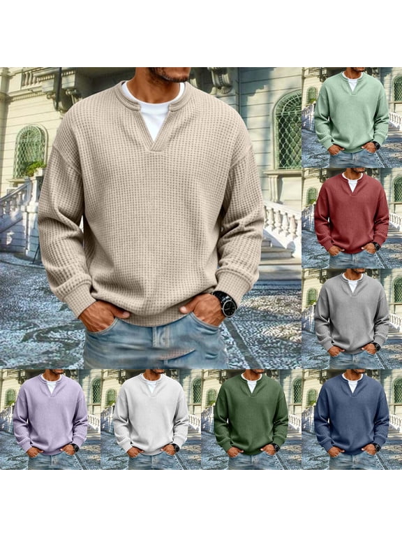 Textured Oversized Crewneck Sweatshirt Layered 2 in 1 Raglan Sleeve Two Piece Pullover Fall Winter Knit Tops