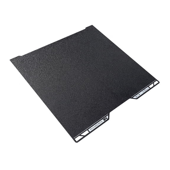 Textured PEI Build Plate, 345 x 335 mm Double-Sided Powder-Coated Spring Steel Sheet For Lab A2L/H2C ABS PETG 3D Printing, Flexible Black Bed Platform