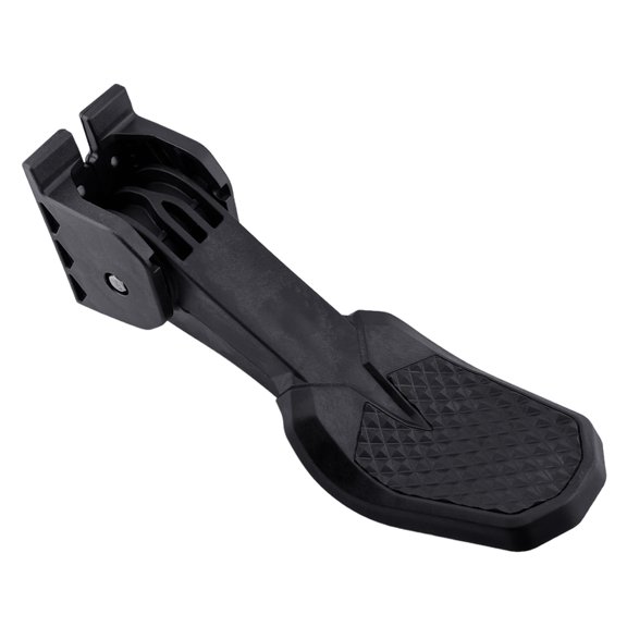 Textured PWC Boarding Ladder Step Part, 295100494 Black Plastic Step Body with U-Shaped Mount and Hinged Bracket for Marine Access Repair Use