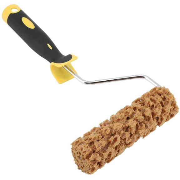 Textured Paint Roller with Handle - Decorative Pattern Wall Painting Tool, Texture Sponge Roller Brush for Home Wall Art and Interior Design (Perfect for DIY Wall Decor)