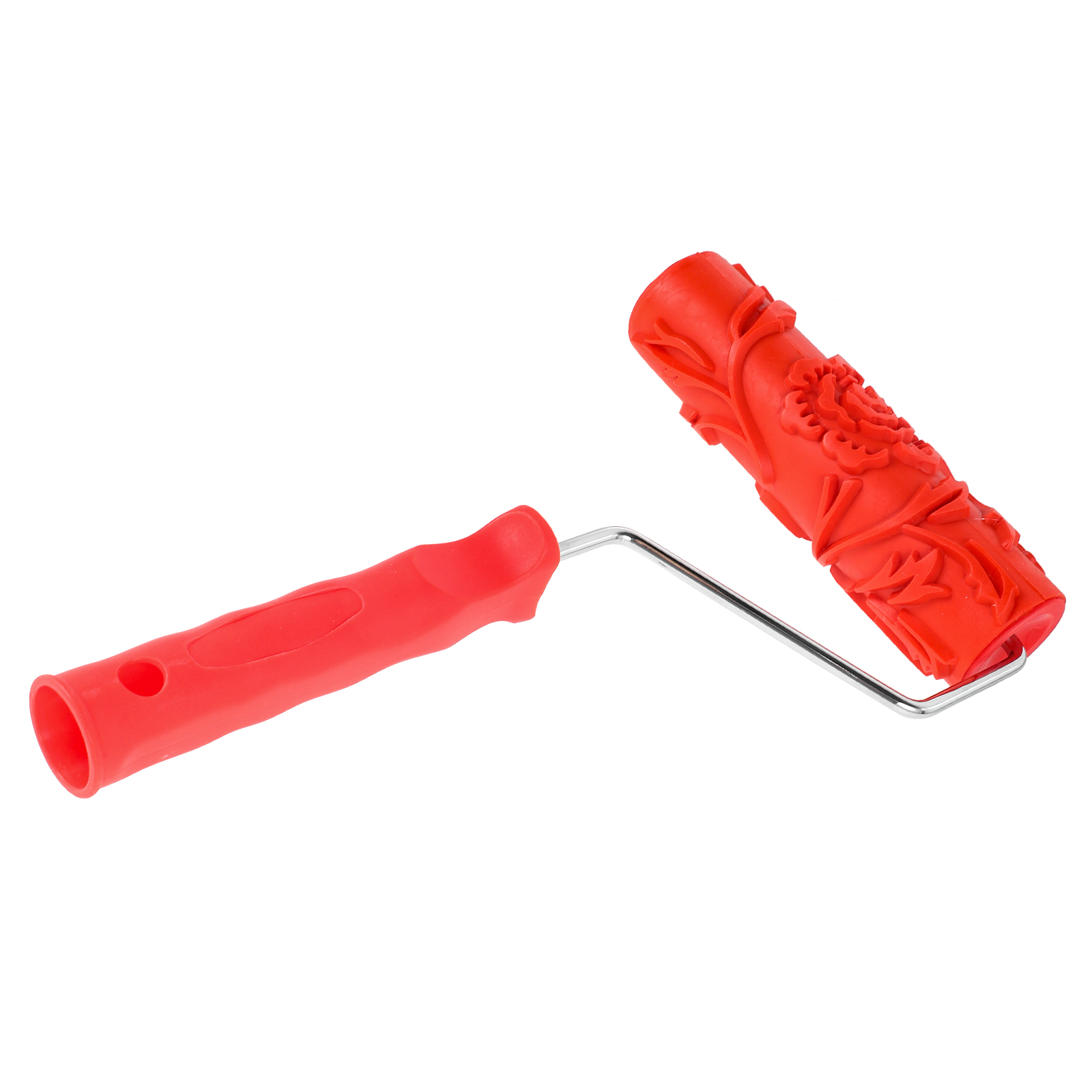 Textured Painting Roller Embossed Rose Pattern Paint Roller Drywall