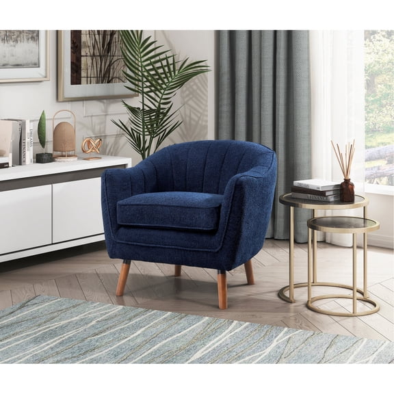Textured Polyester Fabric + Loose Seat Cushions - Breathable, Comfortable Sitting in Living Zone