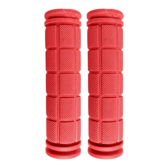 Textured Rubber Bicycle Handle Grips, Shock Absorbing Anti Slip Handle Sleeves, Soft Flexible Bar End Covers for Mountain Folding Fixed Gear Cycling