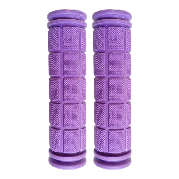 Textured Rubber Bicycle Handle Grips, Shock Absorbing Anti Slip Handle Sleeves, Soft Flexible Bar End Covers for Mountain Folding Fixed Gear Cycling