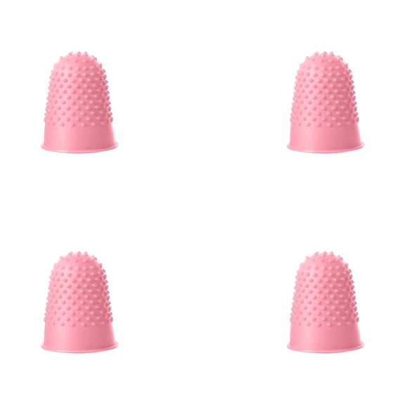 Textured Rubber Finger Tip Protector Grips, Elastic Multi-Size Finger Cover Matching Rubber Finger Tips And Finger Protectors For Office Counting Craft Hot Glue Work
