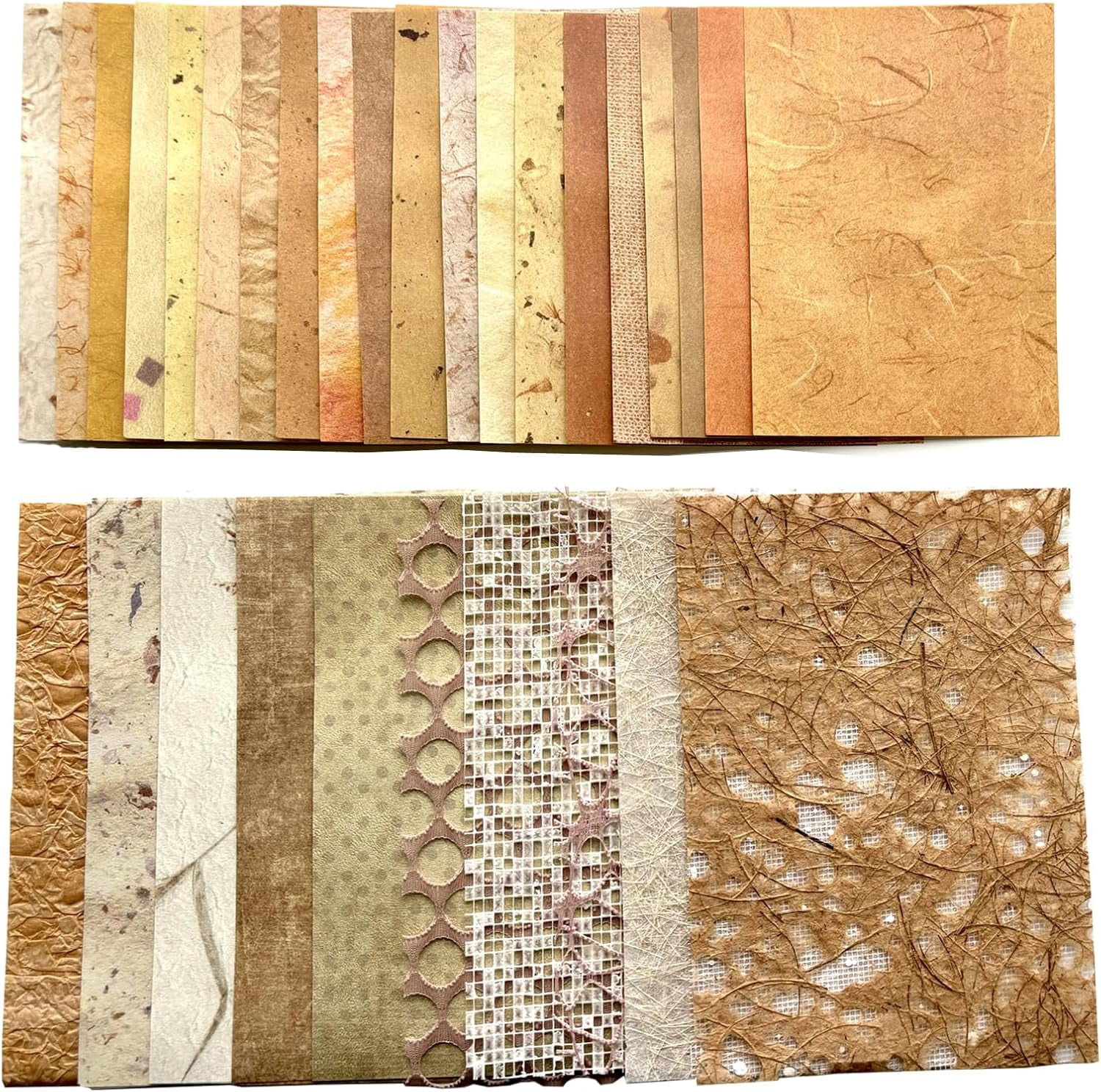 Mesh Testure Textured Scrapbook Paper Mesh Fabric - Junk Journal Supplies Assorted ...