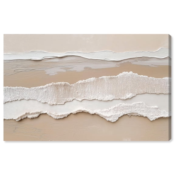 Textured Sea II Canvas Neutral Boho by Art Remedy, Gallery Wrapped, 30 x 20
