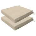 thumbnail image 1 of Textured Solid Almond Premium Dining Seat Cushio, 1 of 8