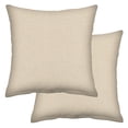thumbnail image 1 of Textured Solid Almond Square Toss Pillow (2-Pack), 1 of 4