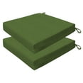 thumbnail image 1 of Textured Solid Artichoke Green Premium Dining Seat Cushion (2-Pack), 1 of 8