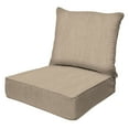 thumbnail image 1 of Textured Solid Birch Tan Deep Seating Cushion Set, 1 of 8