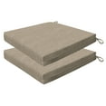 thumbnail image 1 of Textured Solid Birch Tan Premium Dining Seat Cushion (2-Pack), 1 of 8