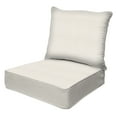 thumbnail image 1 of Textured Solid Bone Deep Seating Cushion Set, 1 of 8
