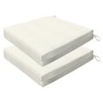 thumbnail image 1 of Textured Solid Bone Premium Dining Seat Cushion (2-Pack), 1 of 8